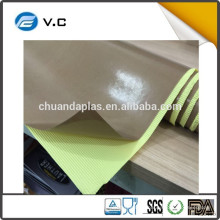 China preço baixo alta temperatura resistência teflon marrom fitas adesivas tecido com forro amarelo